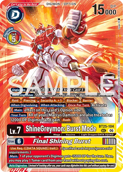 ShineGreymon: Burst Mode
