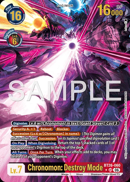 Chronomon: Destroy Mode