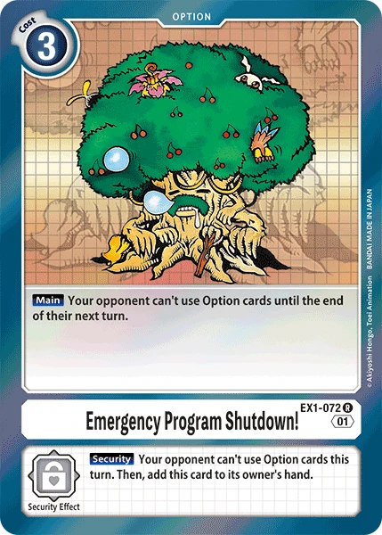 Emergency Program Shutdown!