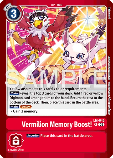 Vermilion Memory Boost!