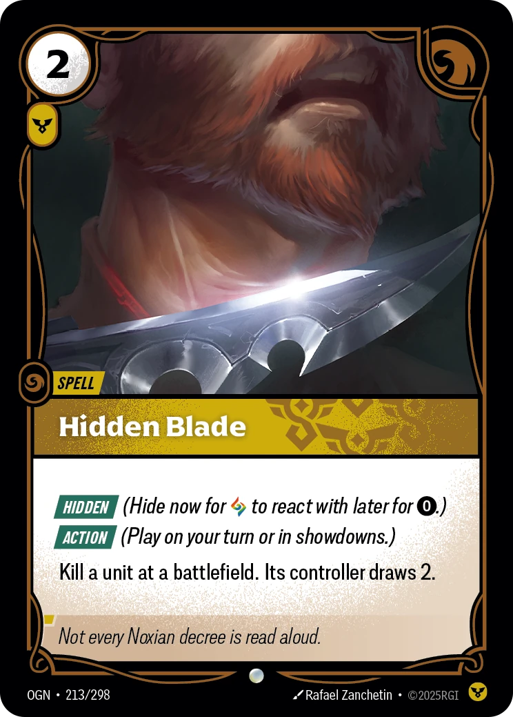 ogn-213-298 Hidden Blade