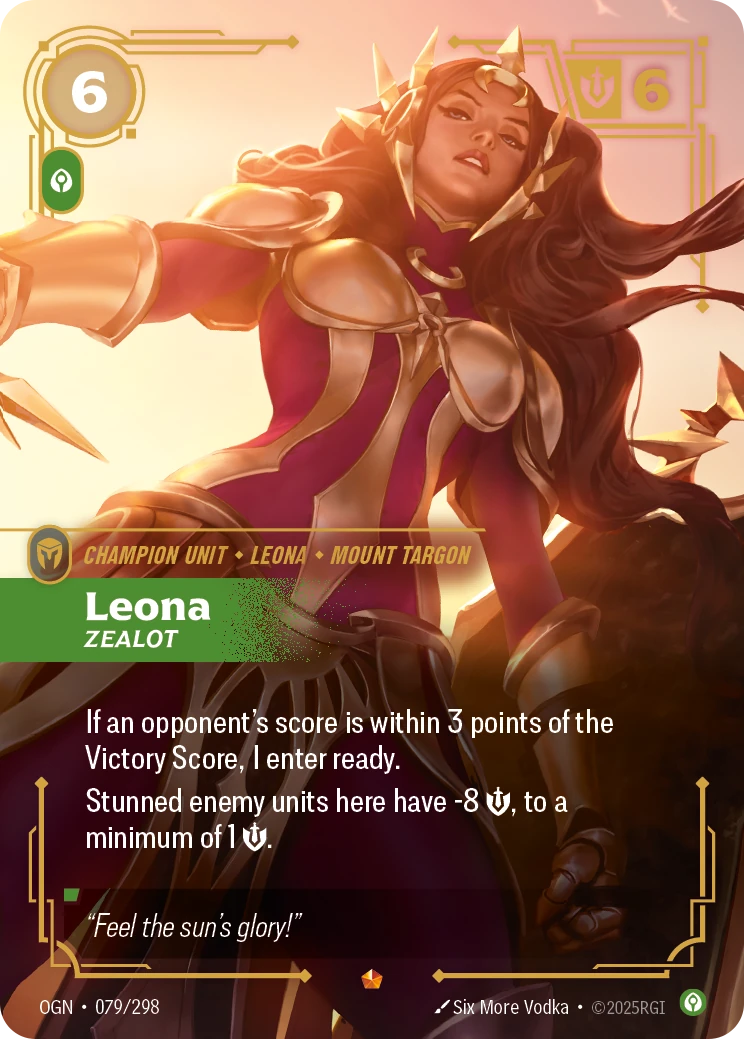 Leona, Zealot