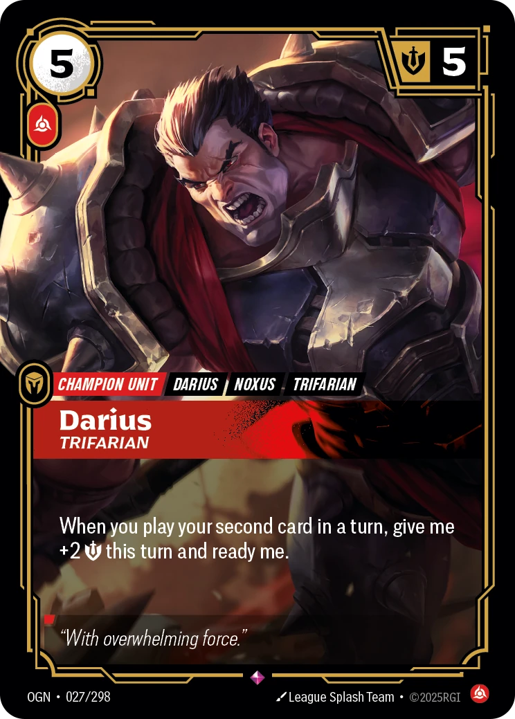 ogn-027-298 Darius, Trifarian