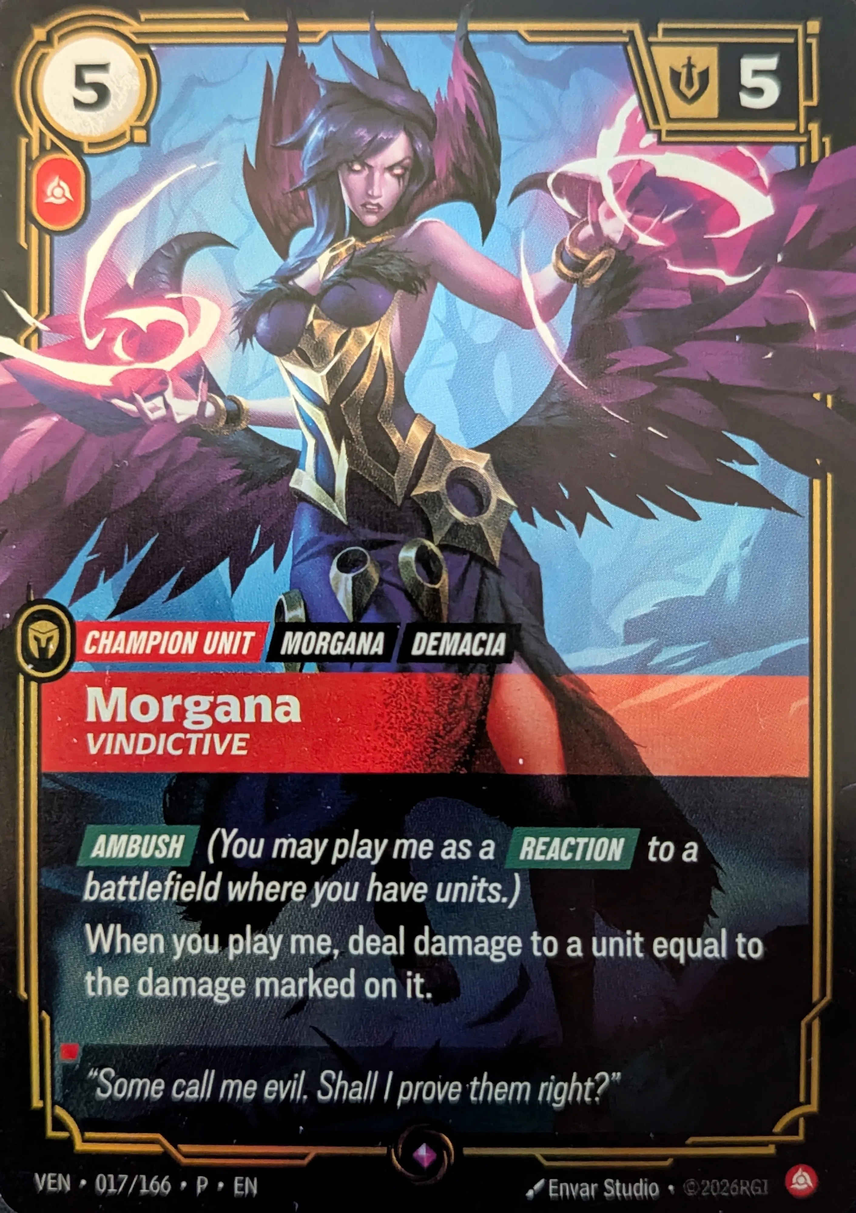 Morgana - Vindictive (ummoner's Skirmish Participation Promo)
