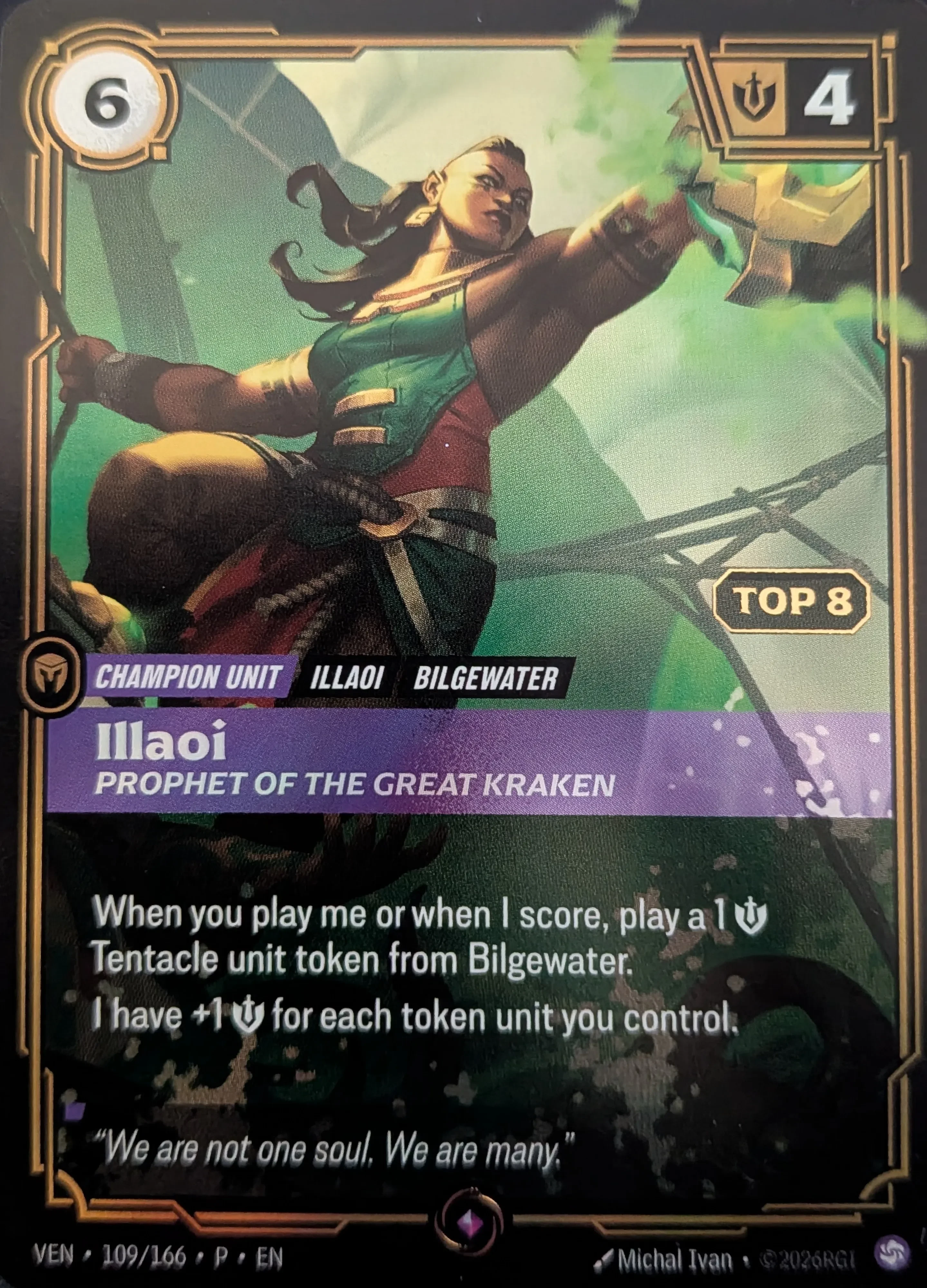 Illaoi - Prophet of the Great Kraken (Summoner's Skirmish Top 8 Promo)