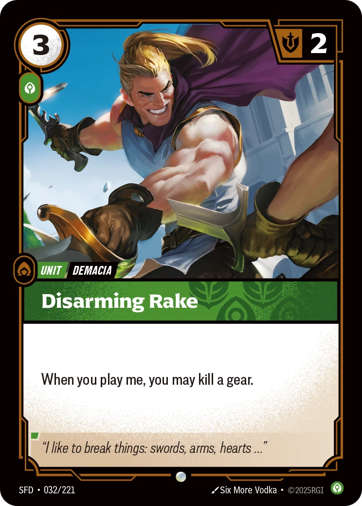 sfd-032-221 Disarming Rake