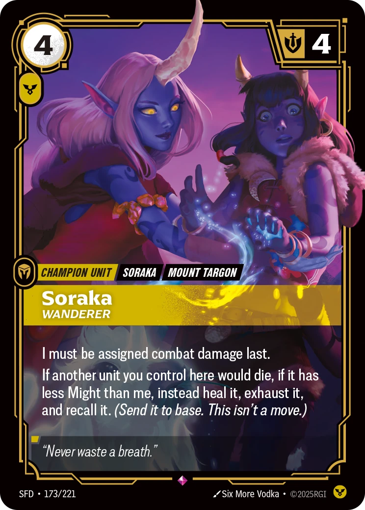 Soraka, Wanderer