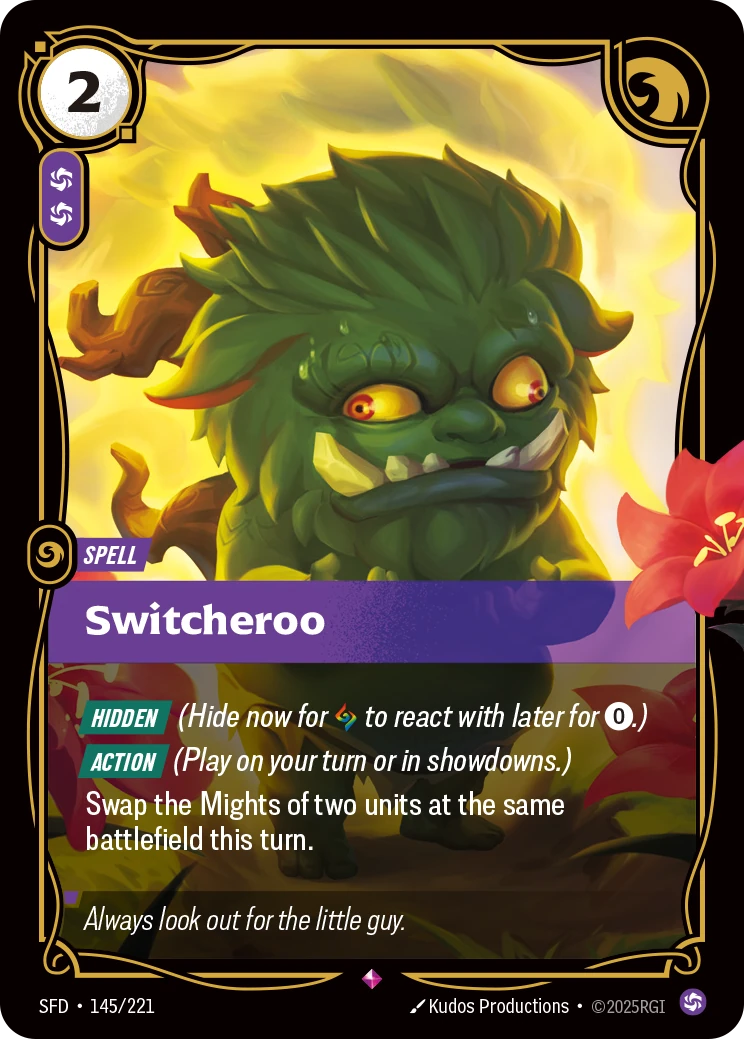 sfd-145-221 Switcheroo