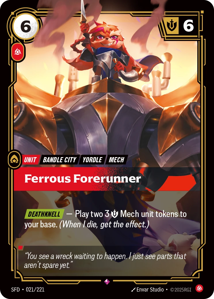 sfd-021-221 Ferrous Forerunner