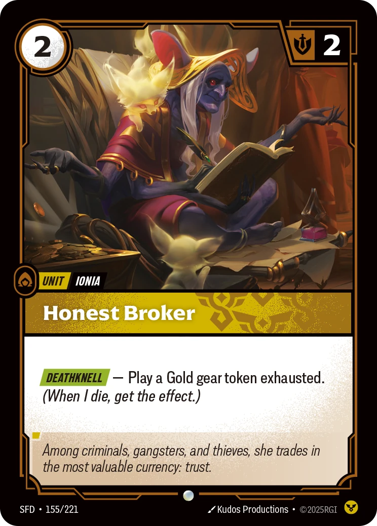 sfd-155-221 Honest Broker