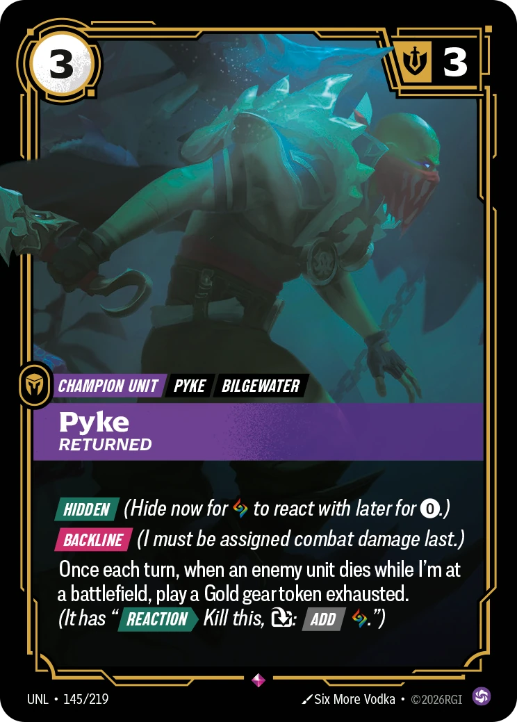 unl-145-219 Pyke, Returned