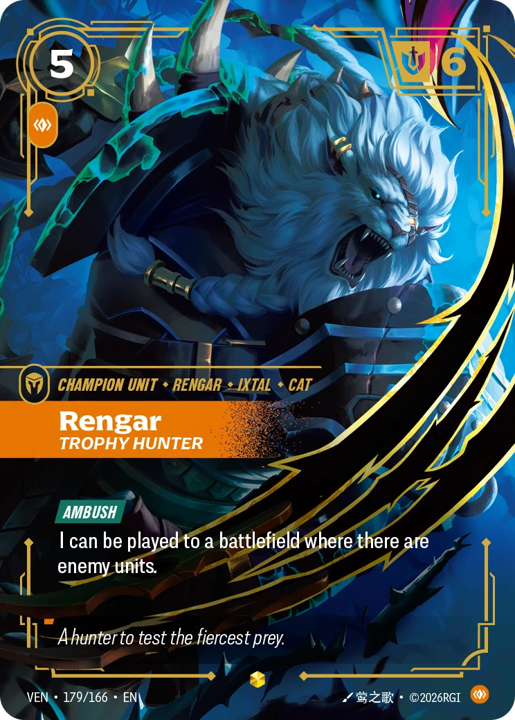 ven-179-166 Rengar, Trophy Hunter