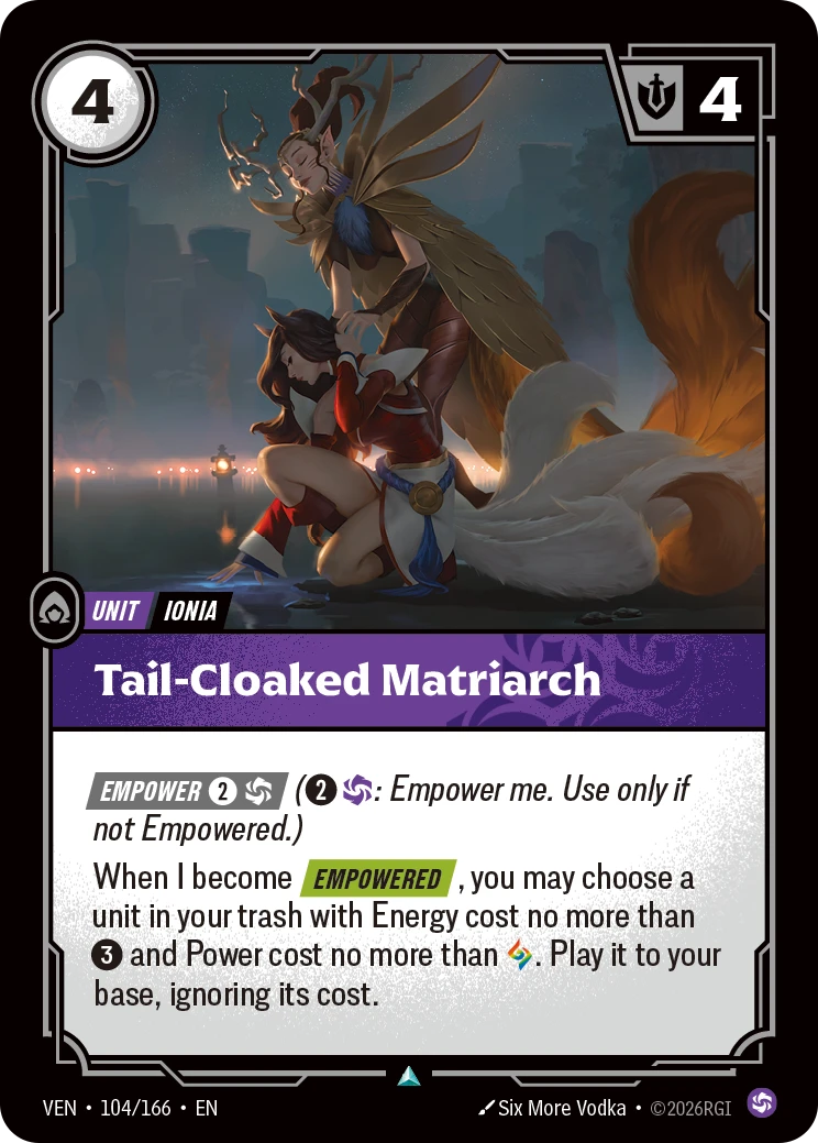 ven-104-166 Tail-Cloaked Matriarch