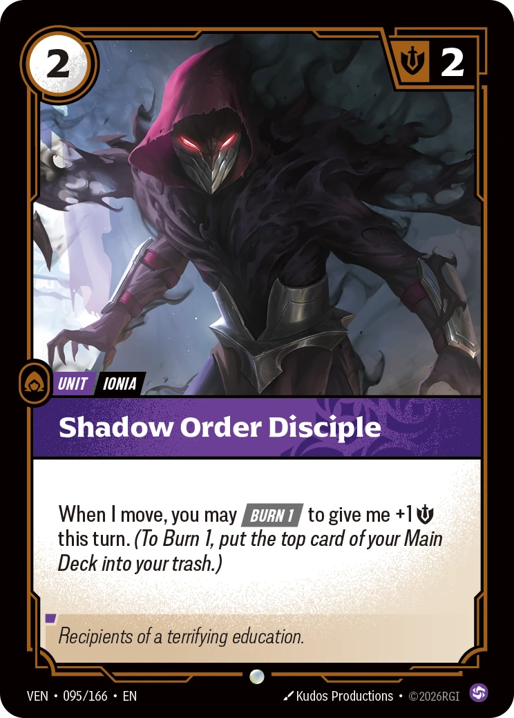 ven-095-166 Shadow Order Disciple