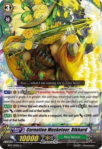 Carnation Musketeer, Rikhard
