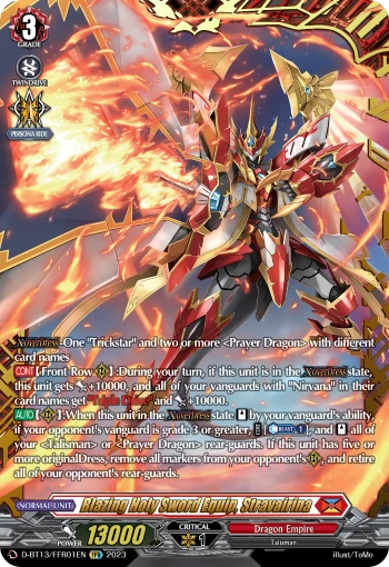 Blazing Holy Sword Equip, Stravairina
