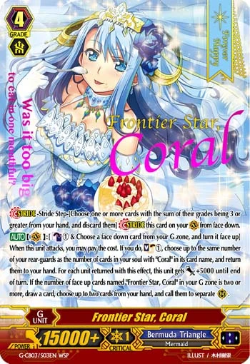 Frontier Star, Coral