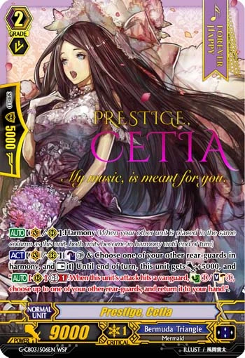 Prestige, Cetia